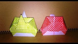 Japanese origami How to fold origami ～ Empress （Hina doll set）～