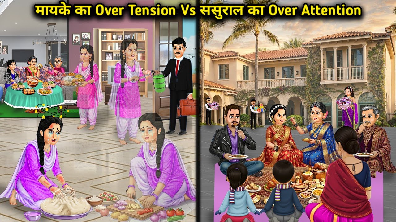 मायके का ओवर टेंशन vs ससुराल का ओवर अटेंशन||Over-tension from parents' home vs. over-attention from