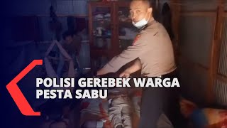 Polisi Gerebek Pesta Sabu di Rumah Warga, 4 Pelaku Dibekuk, 4 Gram Sabu Disita