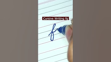 How to write small letter fg | Cursive writing a to z #cursivewriting #handwriting  #shorts
