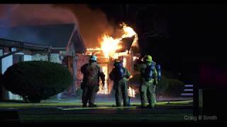 Snapp-Bearden Funeral Home Fire - Branson, Missouri 02-13-2020 4K