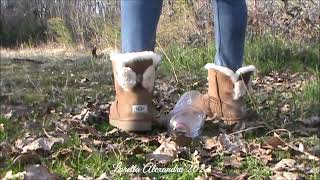 Asmr Crushing Bottle With My Chestnut Ugg Arielle Sound Of Plastic