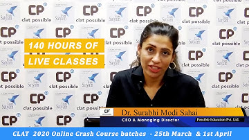 clat 2020 online crash course -crash course for clat with latest pattern