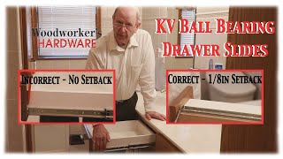 DIY With Larry  Correcting the Installation  KV Ball Bearing Drawer Slides