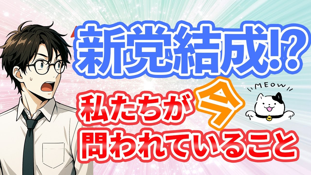 新党結成!? 信仰者として私たちが今問われているものとは