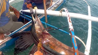 Jackpot! 2 Big Sailfish! Sobrang Swerte! Dalawang magkasunod na Huli | Philippines Primitive Fishing