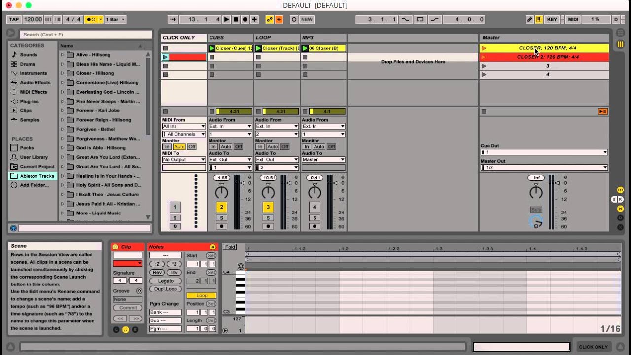 Click track. Курочкин в. "Ableton Live: техники звукозаписи и обработки".