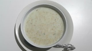 soupe d'avoine - حساء الشوفان  بالحليب - أسرع حساء صحي