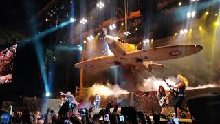 Iron Maiden live Los Angeles intro Aces high Ufo Churchill's Speech