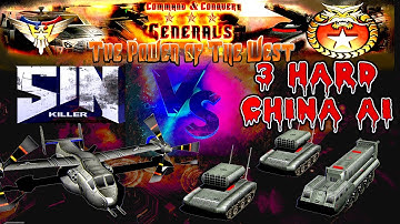 3v1|The Power Of The West|New ALPHA Build Test|Command & Conquer Generals|USA AF|Stunning Visual