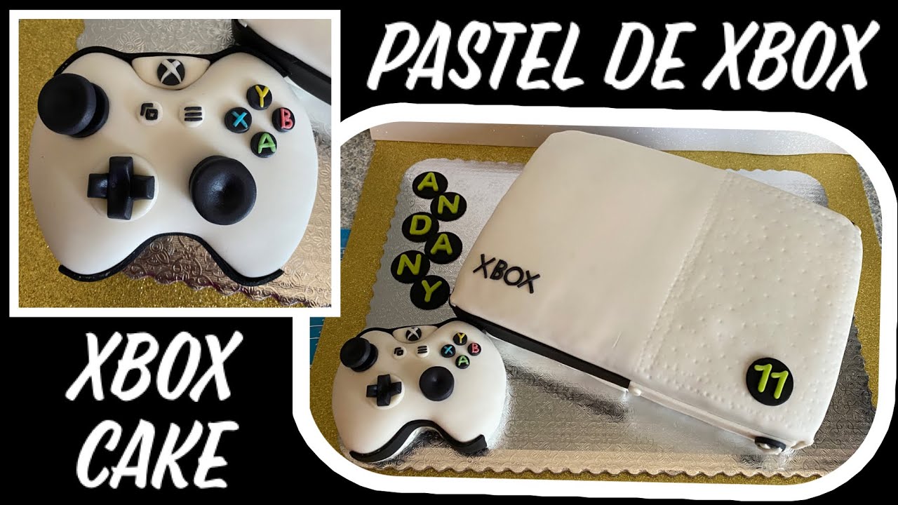 XBox and Wii chocolate cake with raspberry filling and almond cake. Wii and  XBox remote control suga…