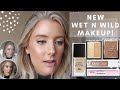 FULL FACE OF NEW WET 'N WILD MAKEUP! Photo Focus Dewy Foundation- Soft Beige, Hello Halo Mega Glo