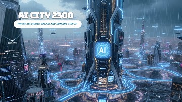 AI City 2300: Where Machines Dream and Humans Thrive🤖🌆🛸