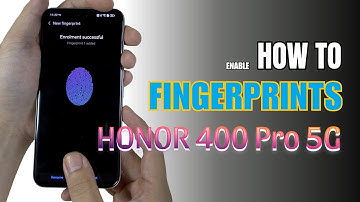 How to enable Fingerprints on Honor 400 Pro 5G