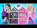 We Build Amazing Doll House Wednesday Vs Barbie Challenge By Multi DO Girls