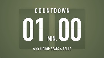 1 Minute Countdown Timer Flip clock🎵 / +HIP HOP BEATS