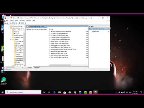 Removable Storage Access Deny Read Access