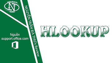 Excel 2016 | HLOOKUP - Hàm dò tìm theo hàng
