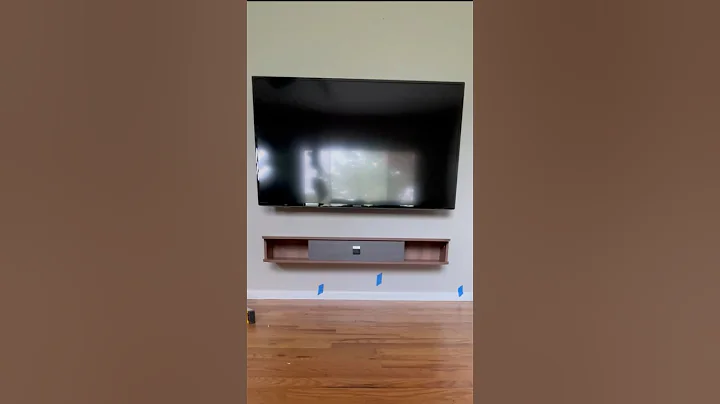 FLOATING TV STAND INSTALL (with or without studs!) #diysity