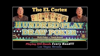 100 PLAY Draw Poker. Playing 100 Hands at Once at The El Cortez Las Vegas, Nevada screenshot 1