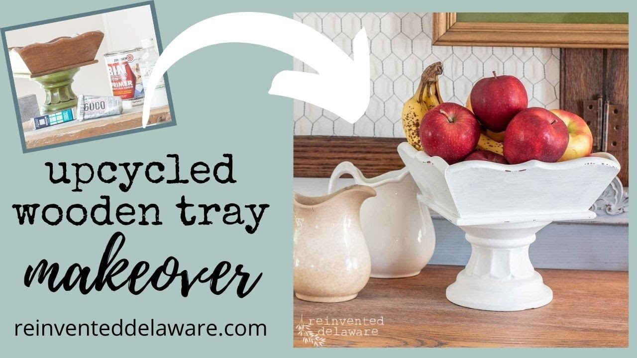 Easy Thrift Store Makeover  Patriotic Serving Tray - Reinvented Delaware