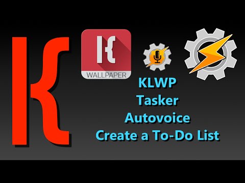 KLWP, AutoVoice, Tasker