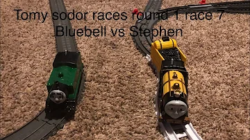 Tomy sodor races round 1 race 7: Bluebell vs Stephen