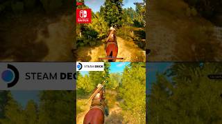 Nintendo Switch VS Steam Deck en The Witcher 3🏰 #nintendo #nintendoswitch #steamdeck