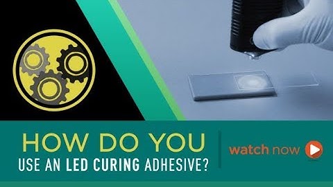 LED405Med: How do you use an LED curing adhesive?