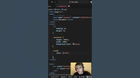 CSS Tricks | Creating Neon Text Using CSS