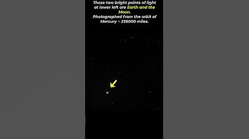 Earth and the Moon Photographed from the orbit of Mercury #space #universe