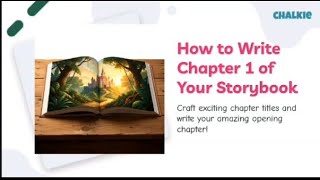How to structure my chapter titles and write the chapter one of my book.