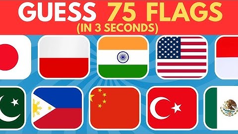 Guess The Flag In 3 Seconds | Country Flag Quiz