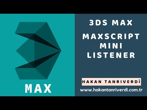 3DS MAX MAXSCRIPT MINI LISTENER