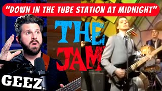 First Time Hearing THE JAM! Bass Teacher REACTS to “Down in the Tube Station at Midnight”