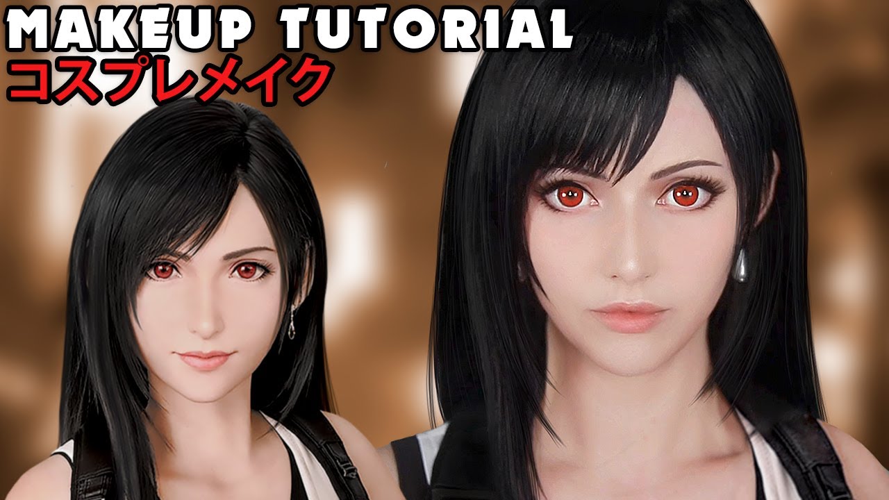 ⁣☆ Tifa Cosplay Makeup Tutorial Final Fantasy 7 Remake ☆