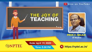 Presenter: c. balaji professor department of mechanical engineering
indian institute technology madras ph.d, iit 1995 25+years experience
in teachi...