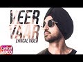 Veer Vaar (Lyrical Video) | Diljit Dosanjh | Sonam Bajwa | Latest Punjabi Song 2018 | Speed Records