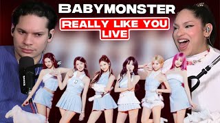 THEY REALLY SING LIVE!!Waleska & Efra react to BABYMONSTER ‘Really Like You’Live at “LOVE MONSTERS”3