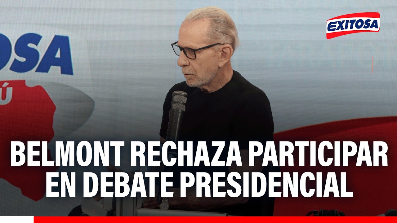 🔴🔵 Ricardo Belmont descarta participar en el debate presidencial del JNE