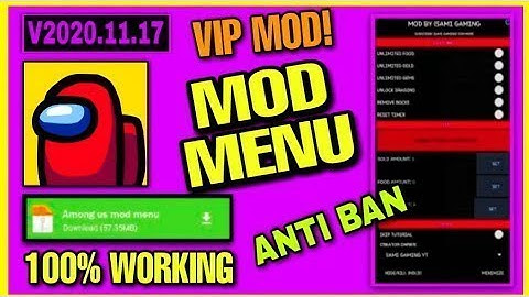NEW UPDATE  *CHEAT ANTIBAN* AMONG US MOD MENU Show Impostor, Wallhack, Always Impostor, v2020 11.17
