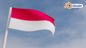 Cara Membuat Bendera Berkibar dengan Blender 2.91