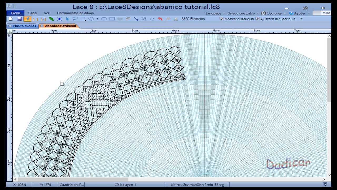 Diseñar Abanico con Lace 8