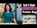 How to Sew a Quick & Simple Microwave Potato Bag Tutorial