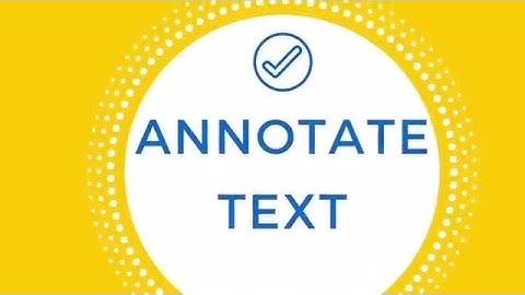 Annotating Text ALP Strategy