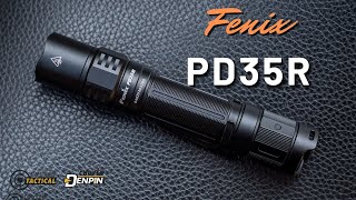 [Review] Đèn pin chiến thuật FENIX PD35R - 1700 Lumens - 353m - pin 186560 - Công tắc đuôi kép