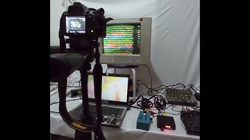 Analog Glitch Processing with Statikstramentz Circuit Bent Video Distorter, Video Players, CRT TV