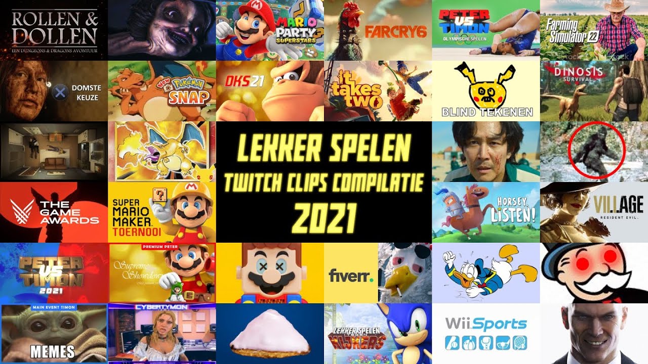 Lekker Spelen Twitch clips compilatie - BEST OF 2021