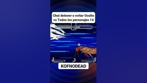 Choi stop or avoid Hidden vs K9999 KOF 2002 #kofnodead #shorts #reels #kof2002 #kof #ocultoskof