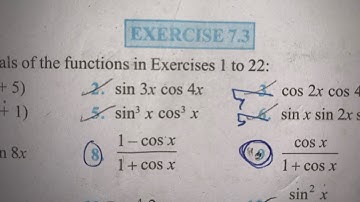 EX 7.3 Q1 TO Q13 SOLUTIONS OF INTEGRALS NCERT CHAPTER 7 CLASS 12th(PART1)